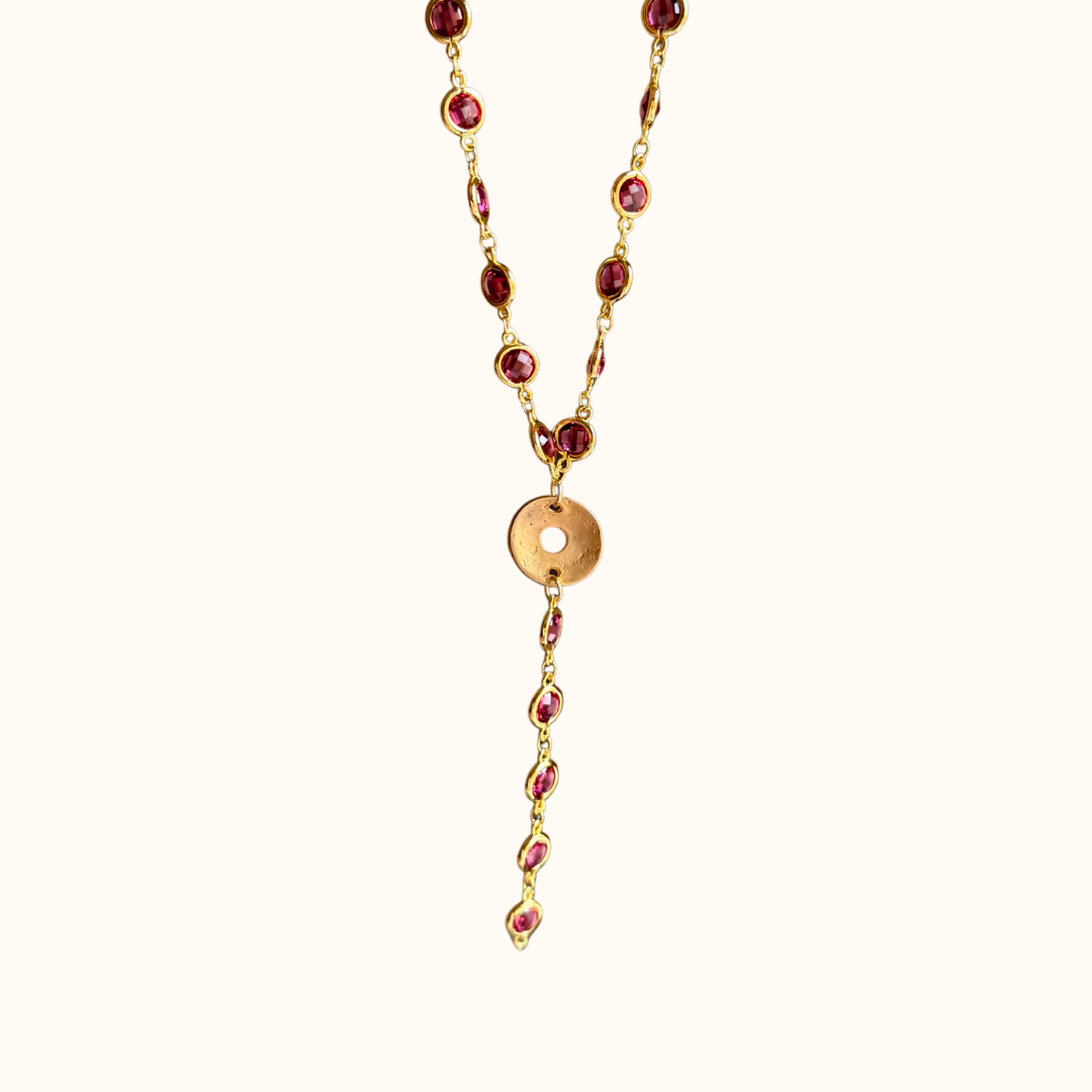 Collana Aura Borgogna