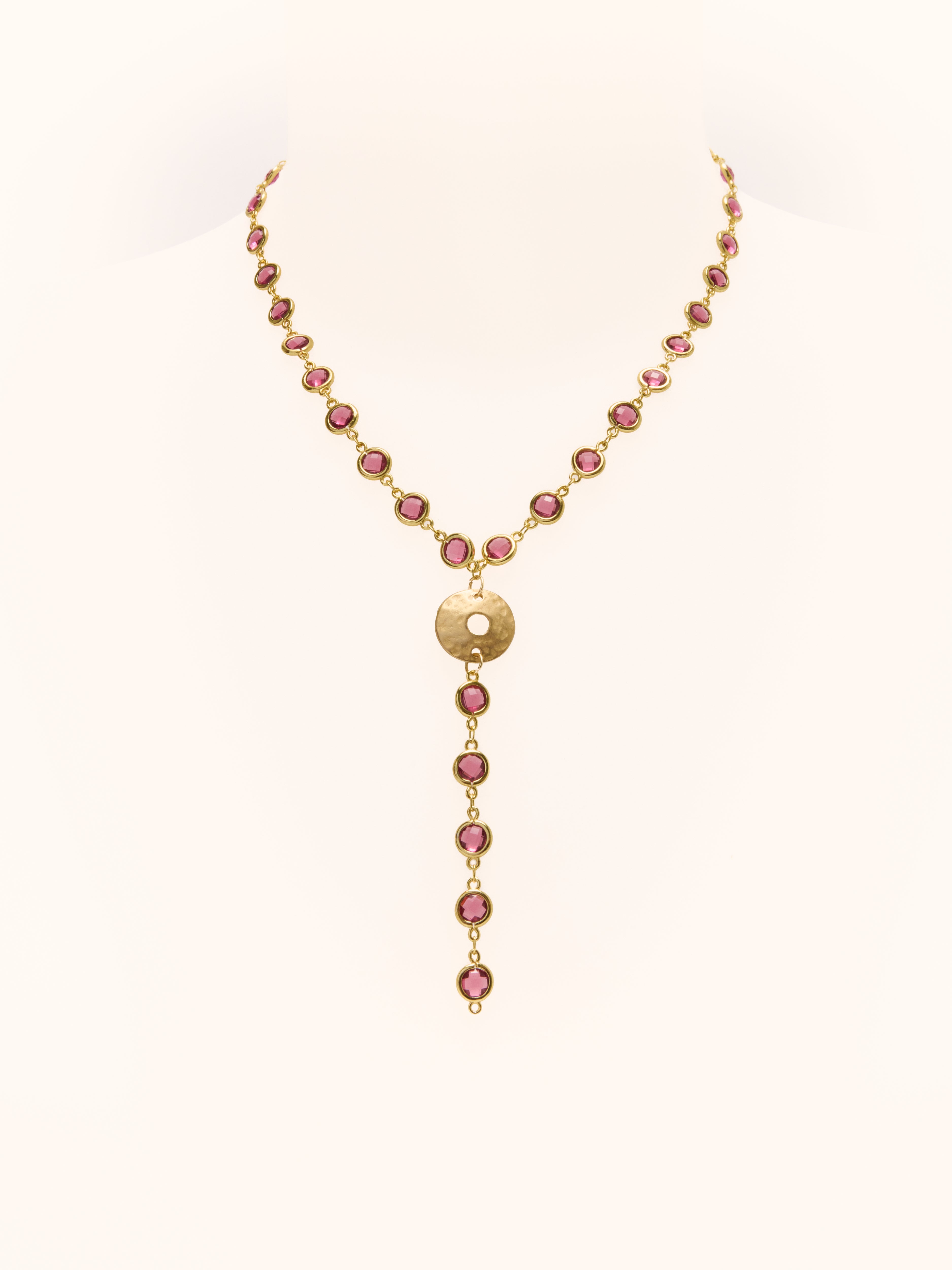 Collana Aura Borgogna
