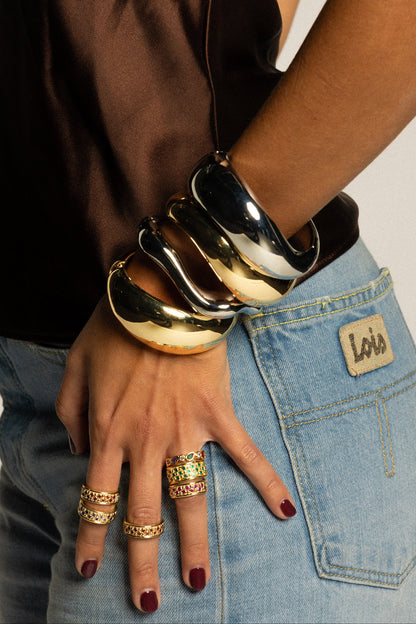 Bangle Onda Spessa Oro