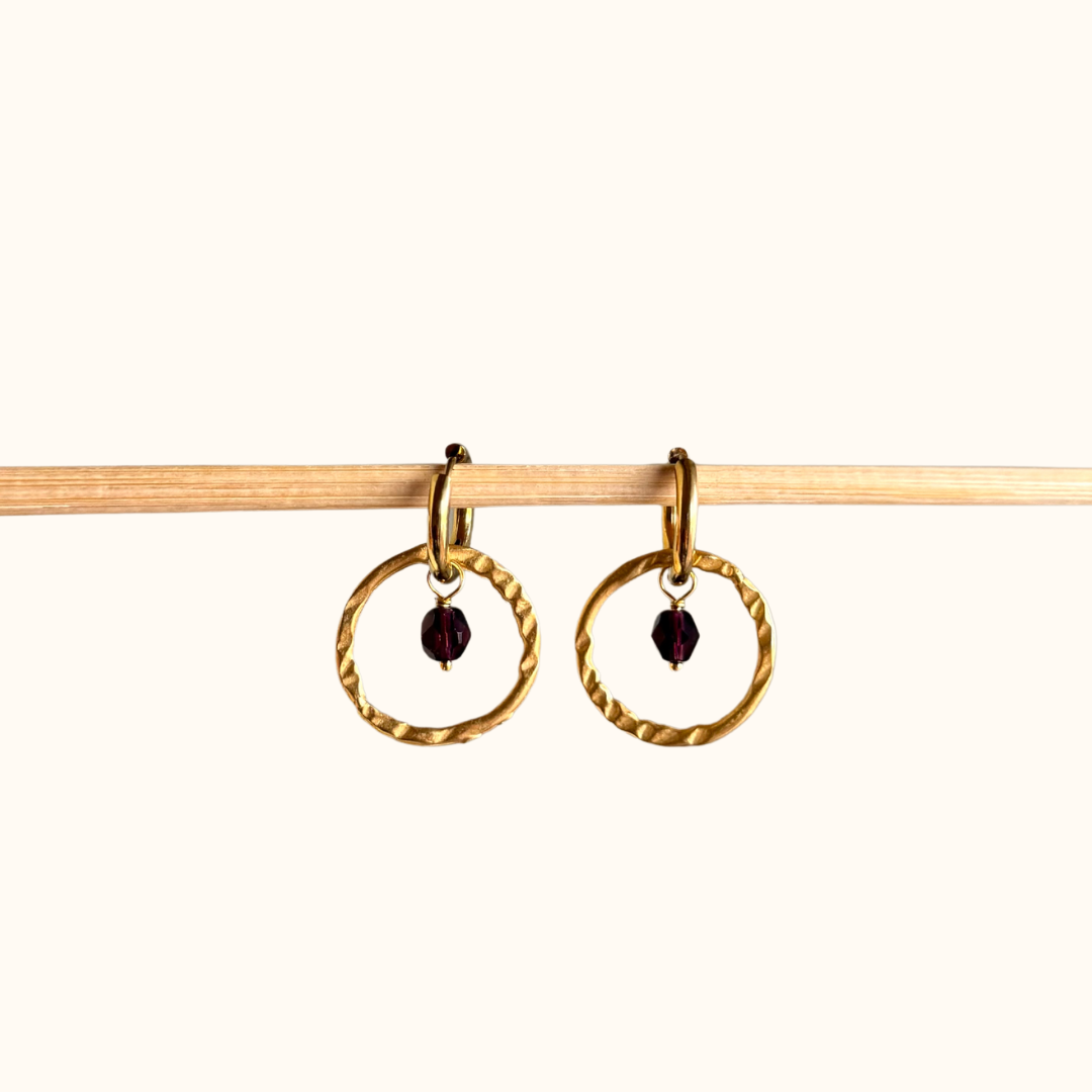 Thin Circle Compound Earrings