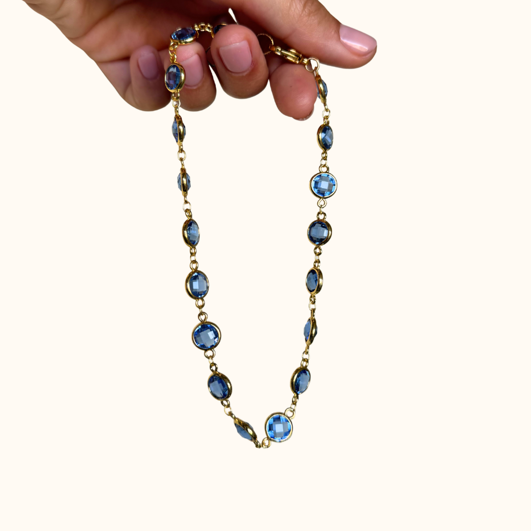Aura Choker Blu