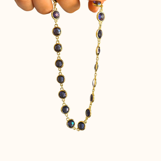 Aura Choker Blu Notte