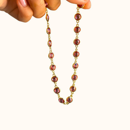 Aura Choker Borgogna