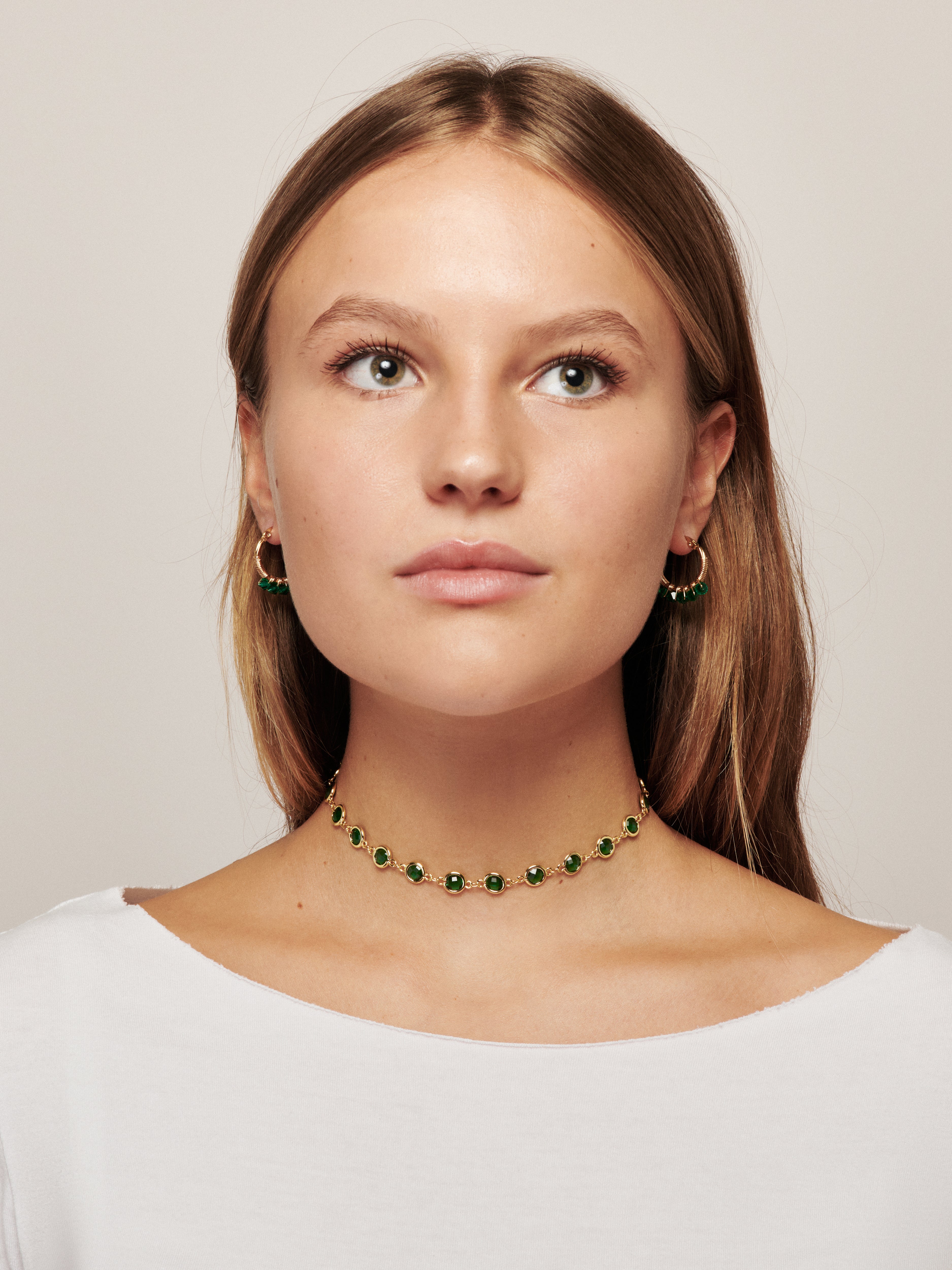 Choker Aura Verde Oro