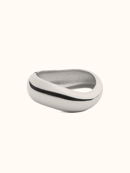 Bangle Onda Spessa Argento