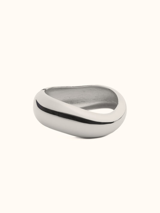 Bangle Onda Spessa Argento