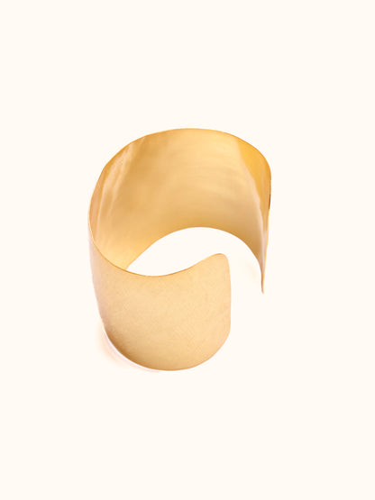 Bracciale Fascia Zigrinato Oro