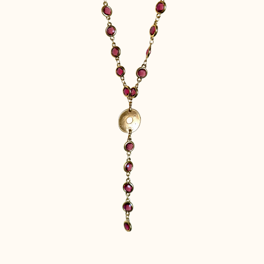 Collana Aura Borgogna