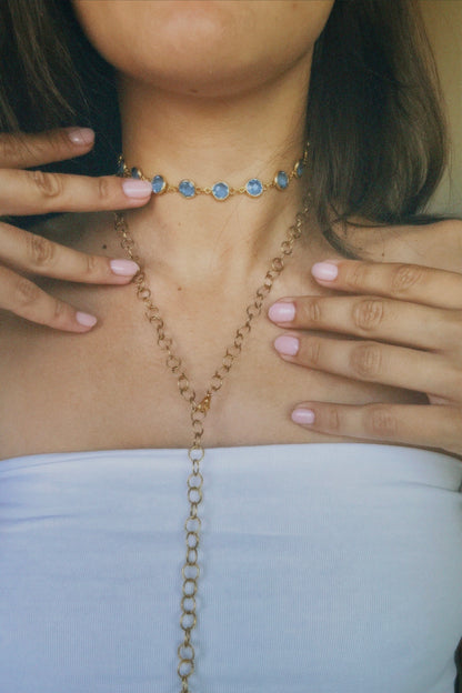 Aura Choker Blu