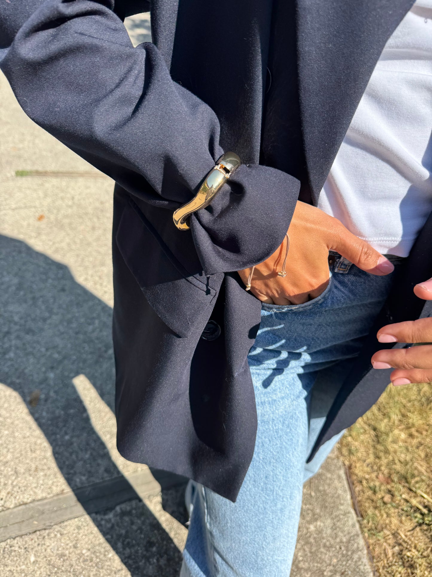 Bangle Onda Sottile Oro