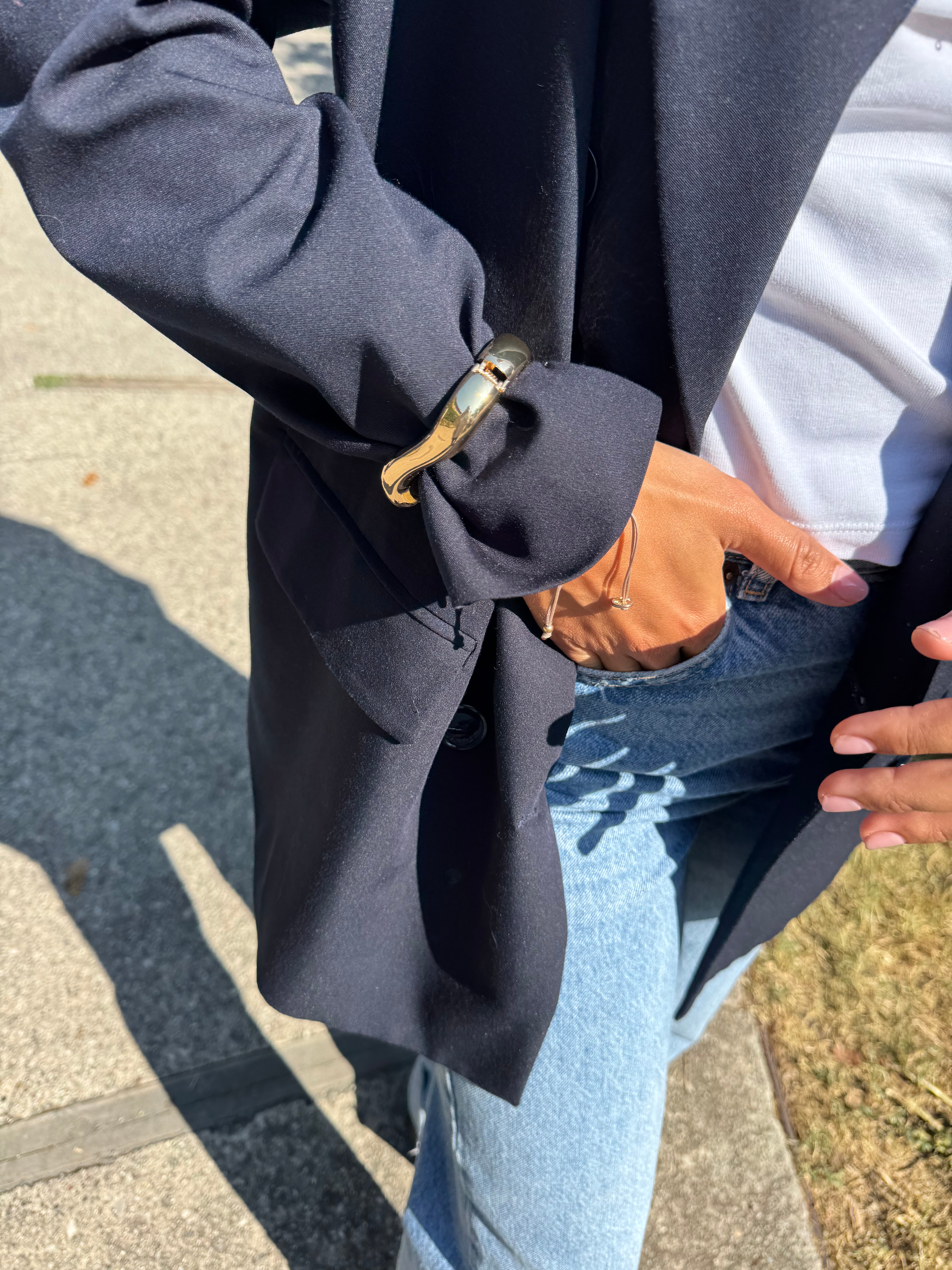 Bangle Onda Sottile Oro