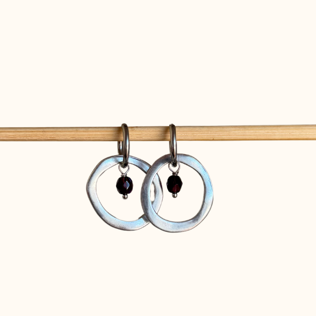 Classic Silver Compound Earrings
